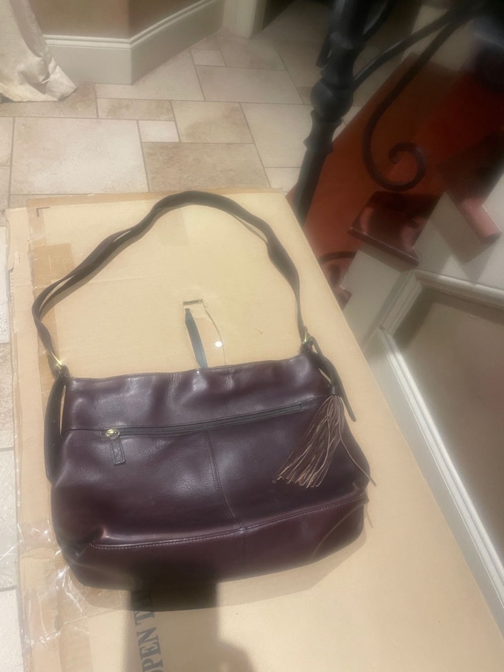 Stone Mountain leather purse